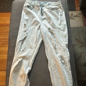 Wild Fable Women’s High Rise Mom Ripped Jeans